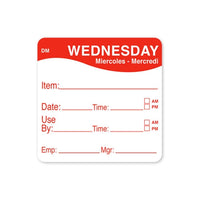 DissolveMark 51mm Square Day Labels