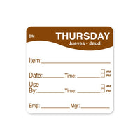 DissolveMark 51mm Square Day Labels