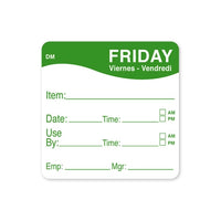 DissolveMark 51mm Square Day Labels