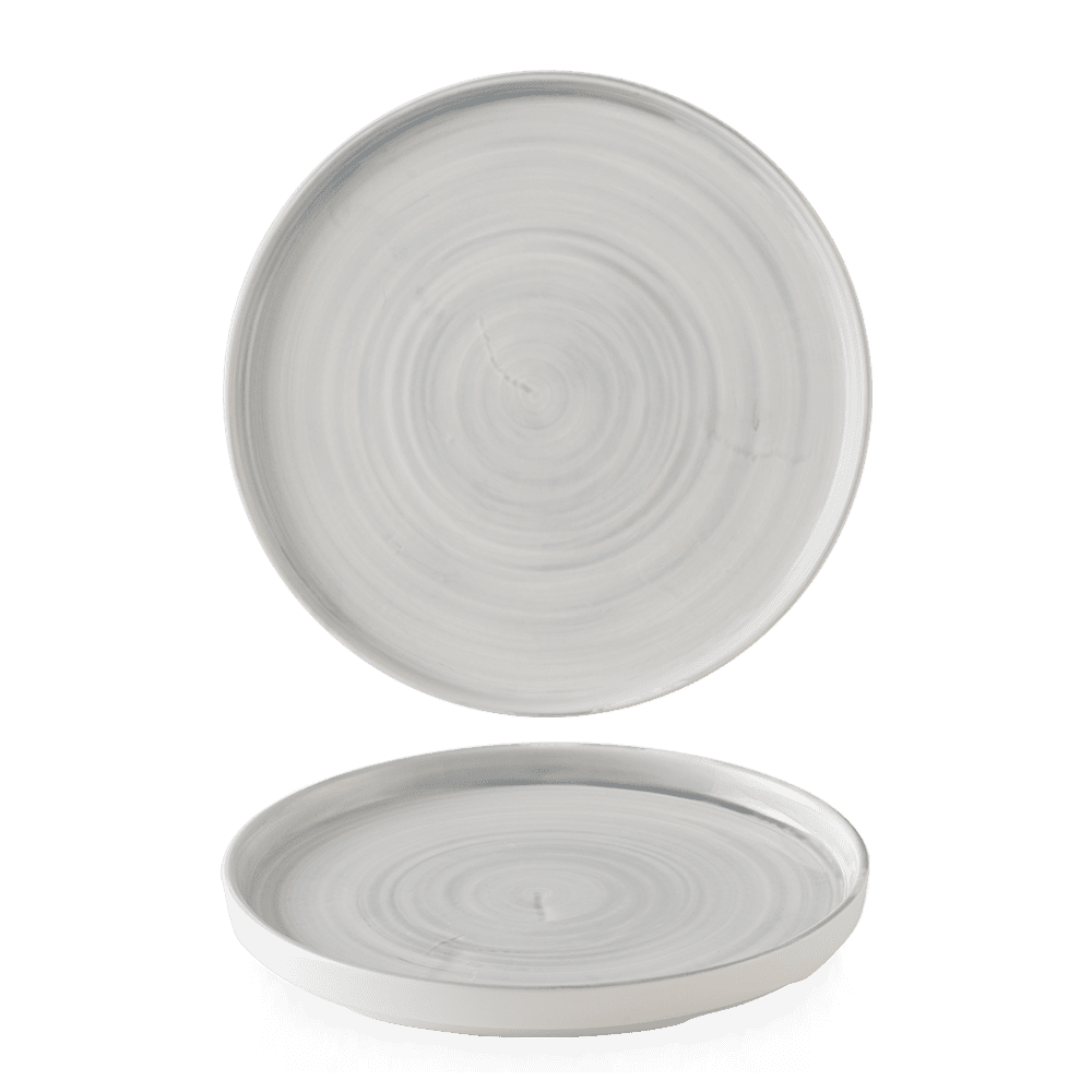 Churchill Stonecast Canvas Breeze Walled Plate 26cm various colours (6)