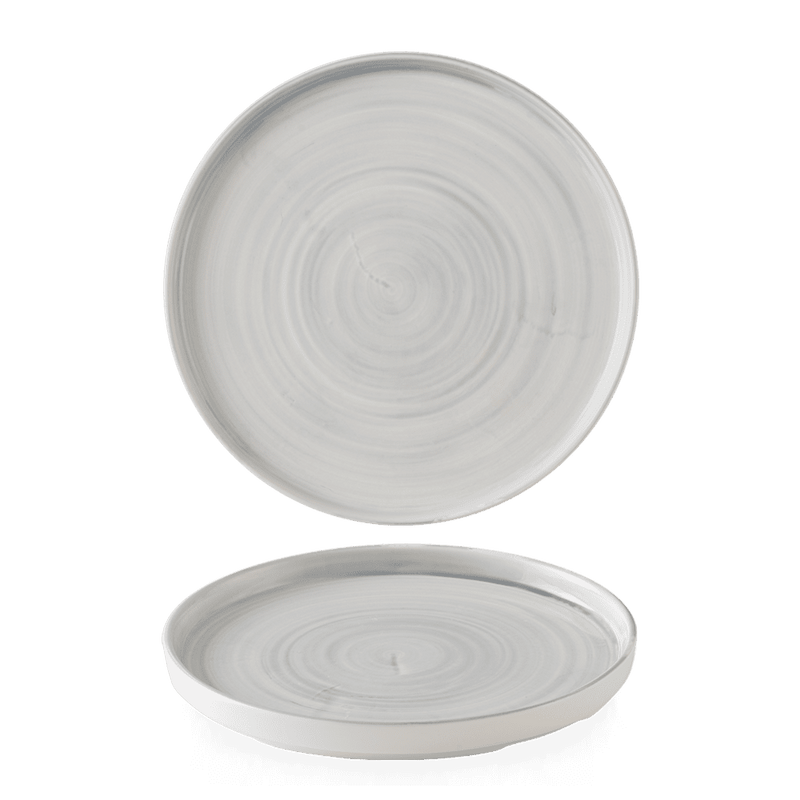 Churchill Stonecast Canvas Breeze Walled Plate 26cm various colours (6)