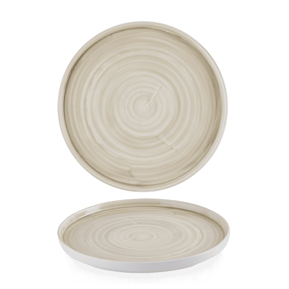 Churchill Stonecast Canvas Breeze Walled Plate 26cm various colours (6)