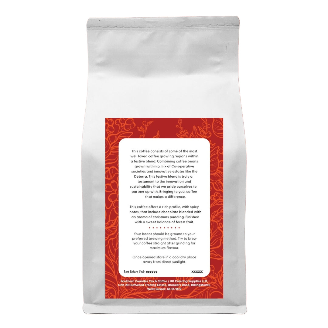 Festive Blend (Brazil, Nicaragua, Sumatra, India) Coffee Beans 500g (6)