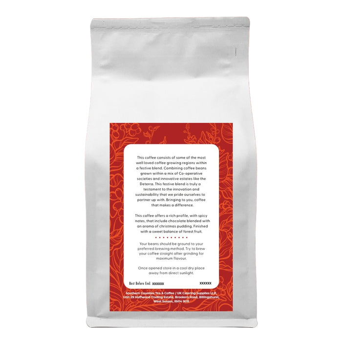 Festive Blend (Brazil, Nicaragua, Sumatra, India) Coffee Beans 500g (6)