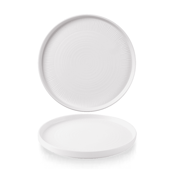 Bamboo Whiteware Chef's Walled Plate  (2 sizes available) (12)