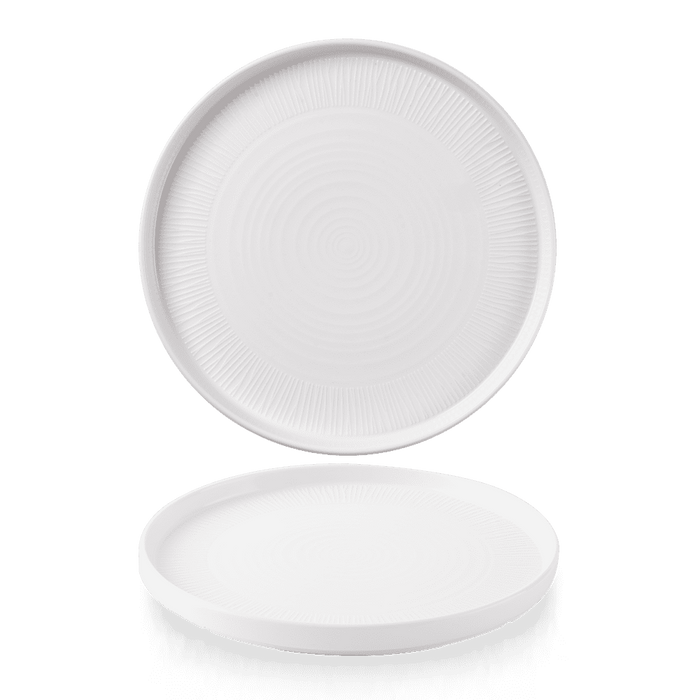 Bamboo Whiteware Chef's Walled Plate  (2 sizes available) (12)