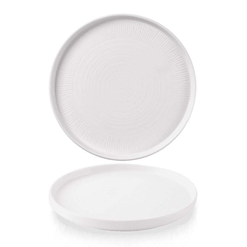 Bamboo Whiteware Chef's Walled Plate  (2 sizes available) (12)