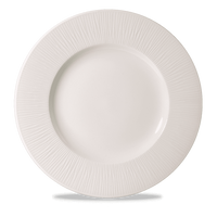 Bamboo Whiteware Wide Rim Plate  (2 sizes available) (12)