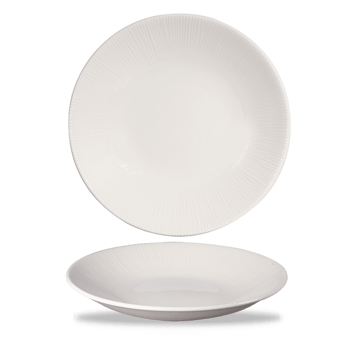 Bamboo Whiteware Deep Coupe Plate (2 Sizes) (12)