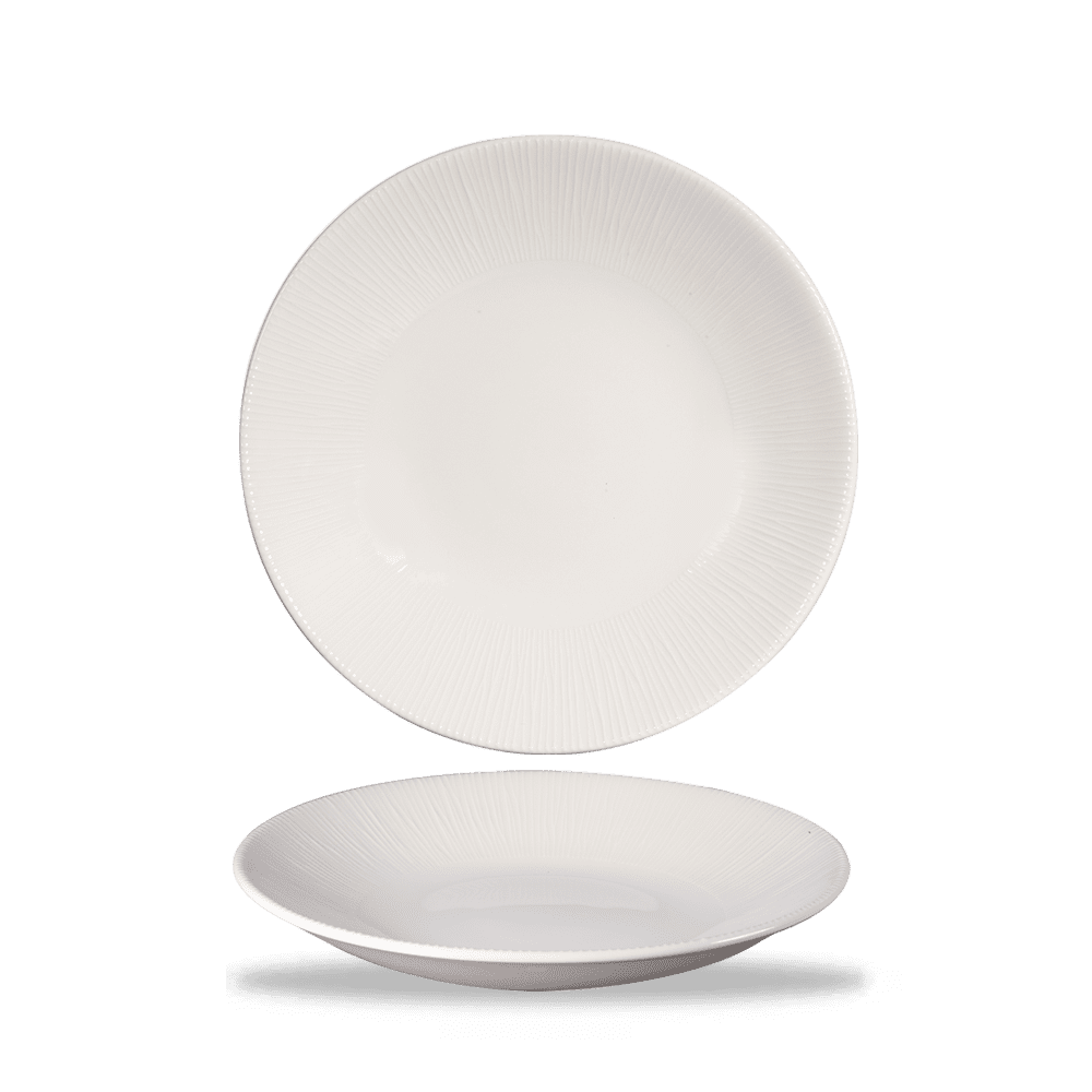 Bamboo Whiteware Deep Coupe Plate (2 Sizes) (12)