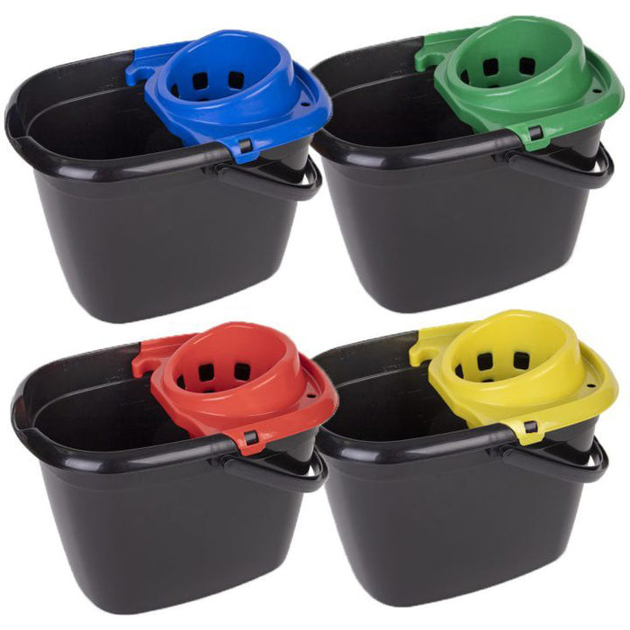 Recycled Bucket & Wringer 14L ( 4 Colours)